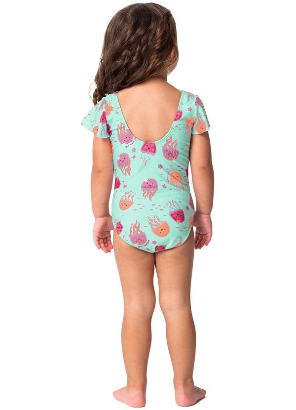 Malwee Kids - Maiô Verde Água Água-Viva Malha Uv50+ 2