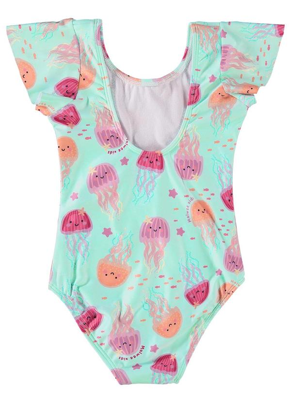 Malwee Kids - Maiô Verde Água Água-Viva Malha Uv50+ 4