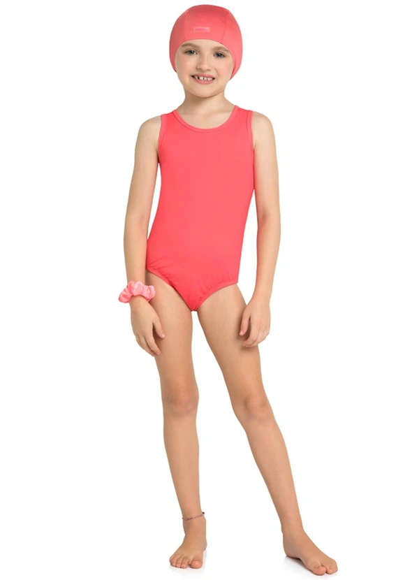 Marlan - Touca Menina em Malha Proteção Uv Vermelho 2