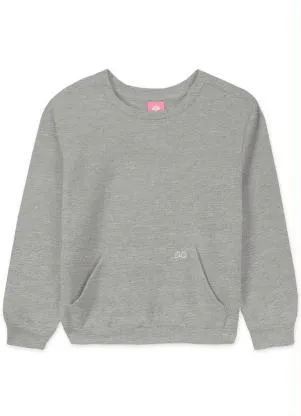 Lilica Ripilica - Blusão Bebê Menina com Aroma Cinza - LILICA RIPILICA