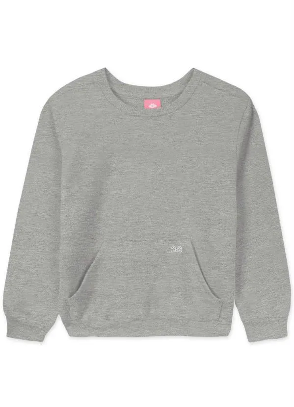 Lilica Ripilica - Blusão Bebê Menina com Aroma Cinza