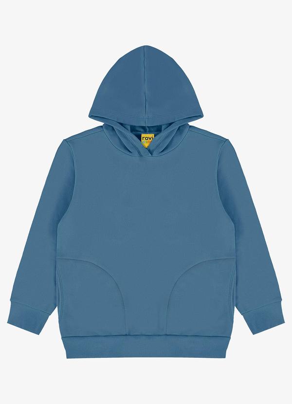 Rovi Kids - Blusão com Capuz e Bolso Azul