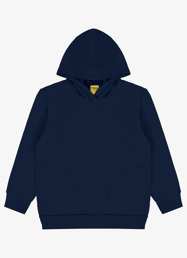 Rovi Kids - Blusão com Capuz e Bolso Azul