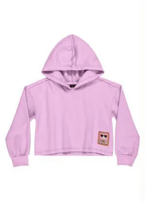 Gloss - Blusão Cropped Juvenil Menina Roxo - GLOSS