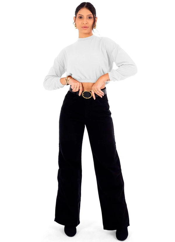 Cobertura - Blusão Feminina em Ribana Termal Bege 2