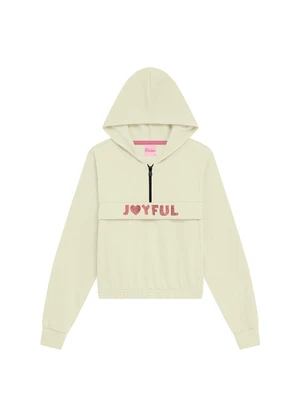 Duduka - Blusão Infantil com Capuz em Moletom Bege - DUDUKA