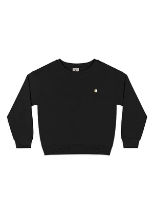 Quimby - Blusão Infantil em Molecotton Felpado Preto - QUIMBY