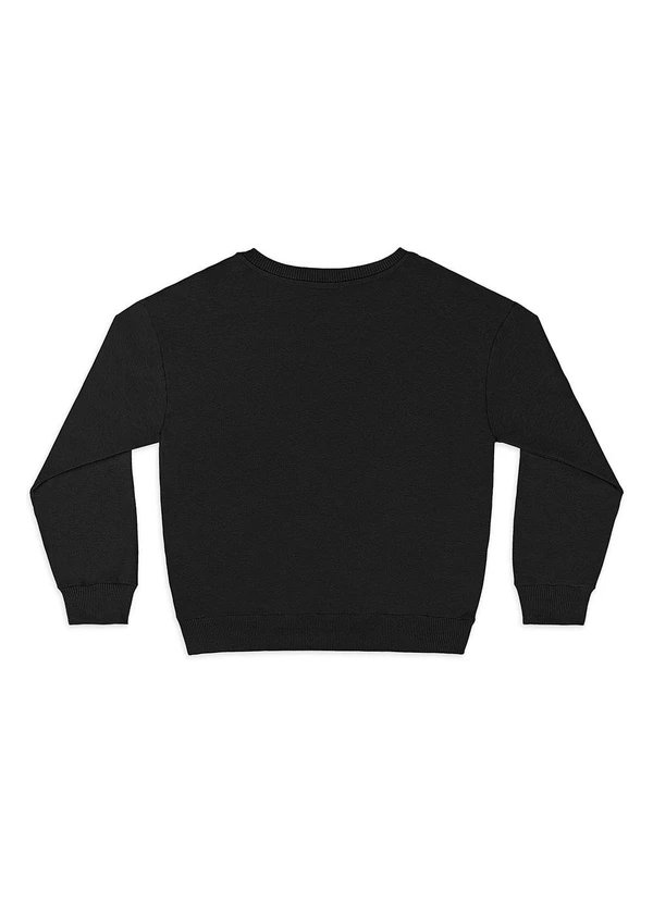 Quimby - Blusão Infantil em Molecotton Felpado Preto 2