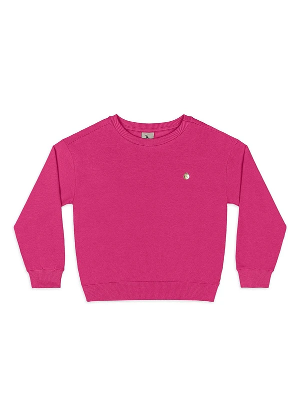 Quimby - Blusão Infantil em Molecotton Felpado Rosa 3