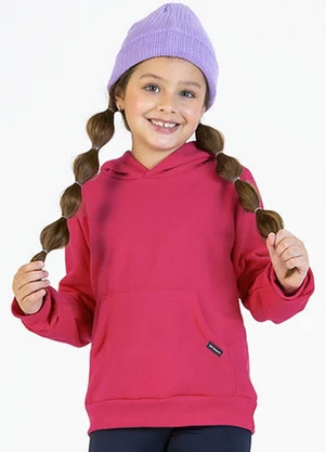 Soft Bonni - Blusão Infantil em Moletom Rosa - SOFT BONNI