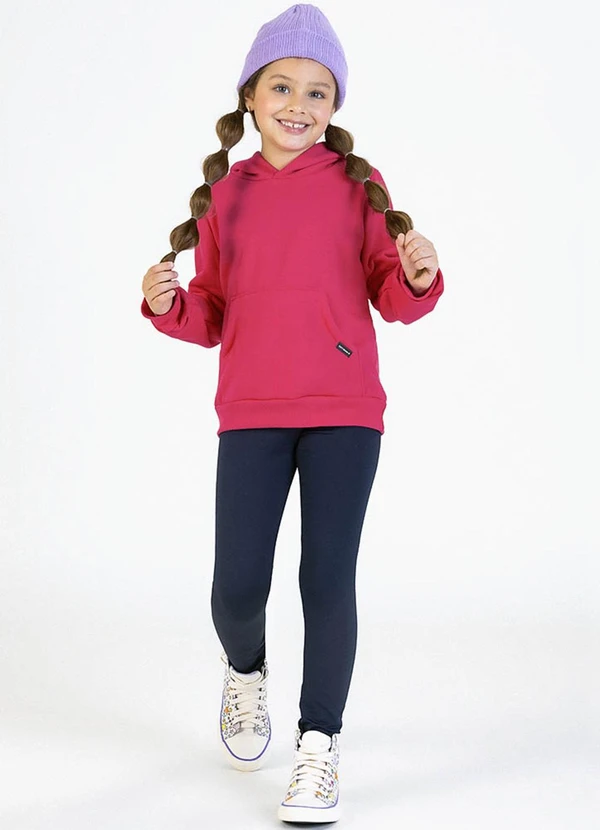 Soft Bonni - Blusão Infantil em Moletom Rosa 2