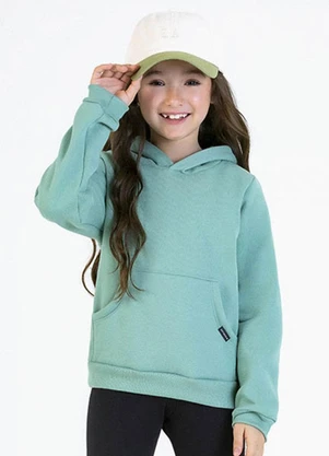 Soft Bonni - Blusão Infantil em Moletom Verde - SOFT BONNI