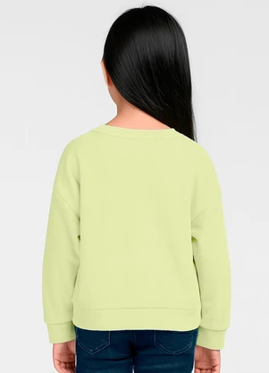 Infinita Cor - Blusão Infantil Menina com Laço Amarelo - INFINITA COR