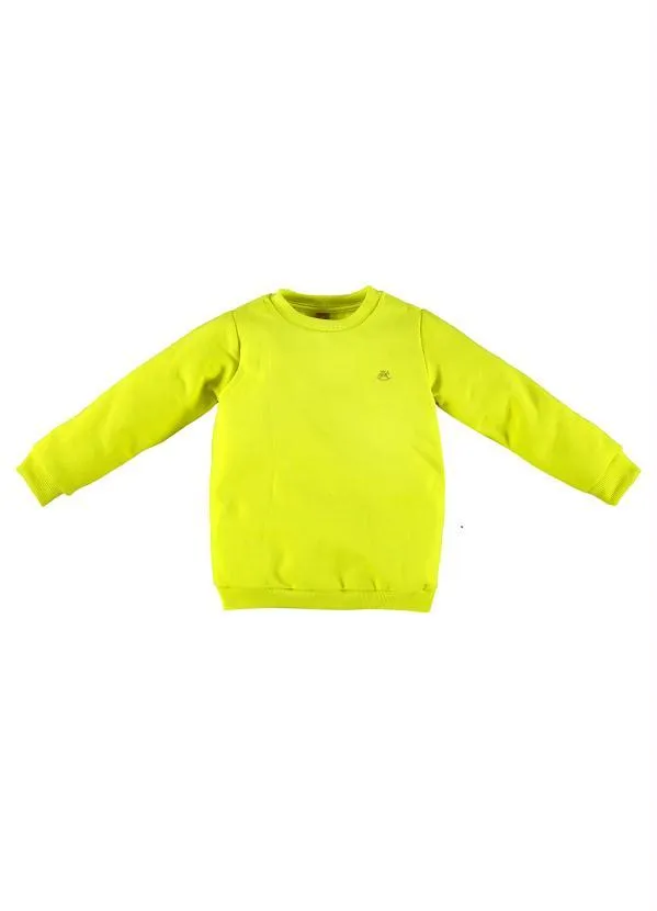 Up Baby - Blusão Infantil Menina de Moletom Verde