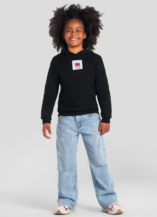 Brandili - Blusão Infantil Menina do Lotso Preto 3