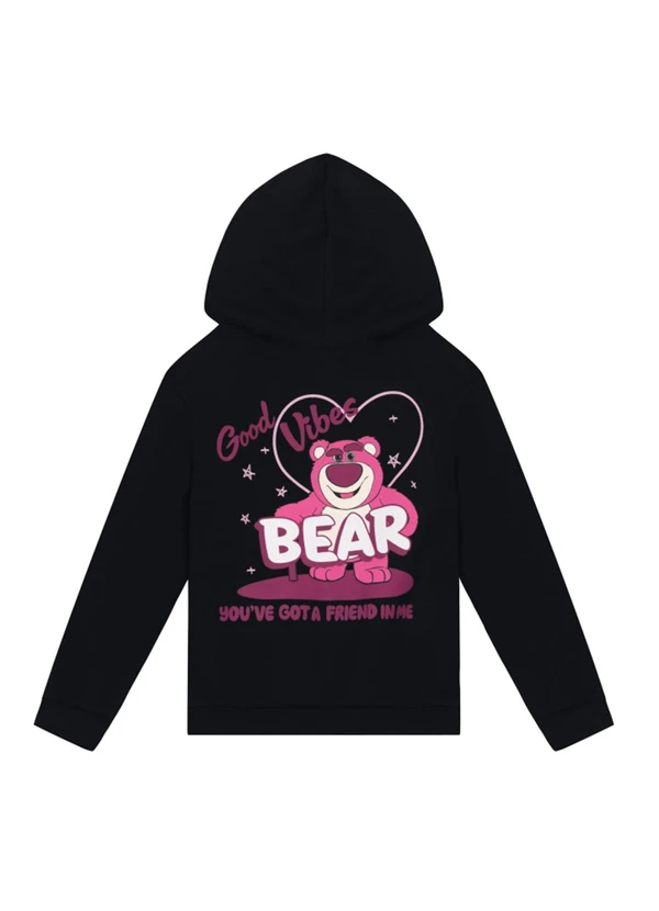 Brandili - Blusão Infantil Menina do Lotso Preto 6