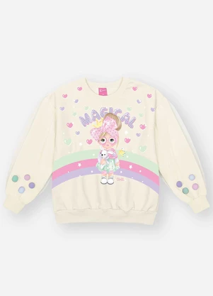Abrange - Blusão Infantil Menina Princesa Nude - ABRANGE