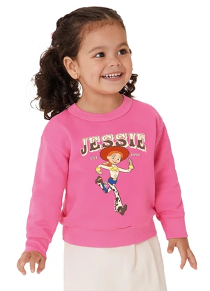 Malwee Kids - Blusão Jessie® em Moletom Rosa - MALWEE KIDS