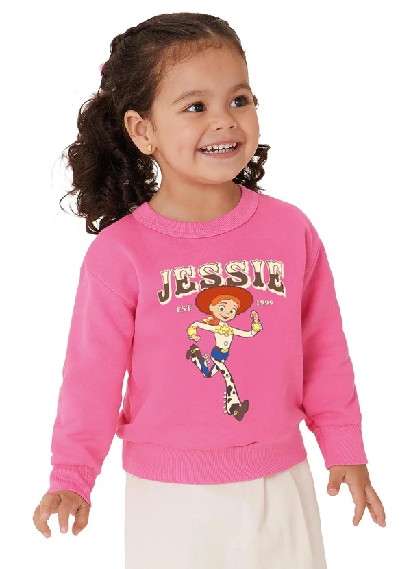 Malwee Kids - Blusão Jessie® em Moletom Rosa