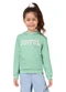 Malwee Kids - Blusão Joyful em Moletom Menina Rosa - variação: Verde