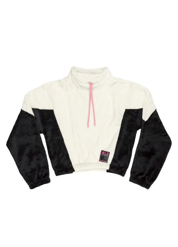 Gloss - Blusão Juvenil em Fleece Bege 3