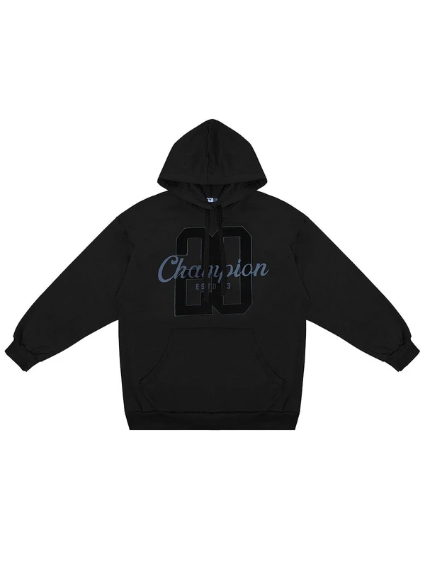 Minty - Blusão Juvenil Feminina em Moletom Preto