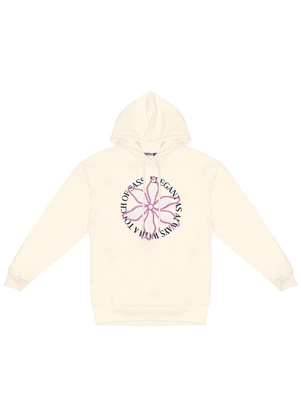 Minty - Blusão Juvenil Feminino com Capuz Bege - MINTY