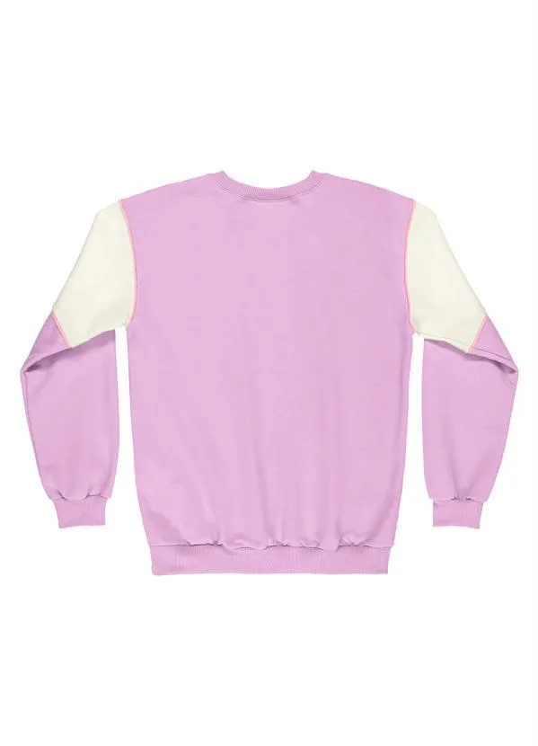 Gloss - Blusão Juvenil Menina em Moletom Roxo 4