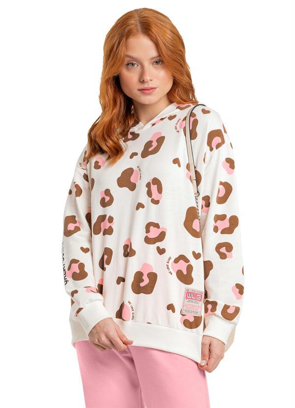 Gloss - Blusão Juvenil Menina Oversized Bege