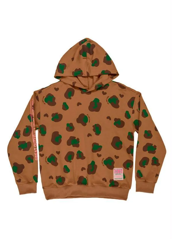 Gloss - Blusão Juvenil Menina Oversized Marrom 5