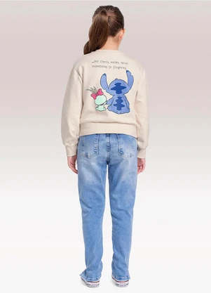 Fakini Kids - Blusão Lilo & Stitch Bege - FAKINI KIDS