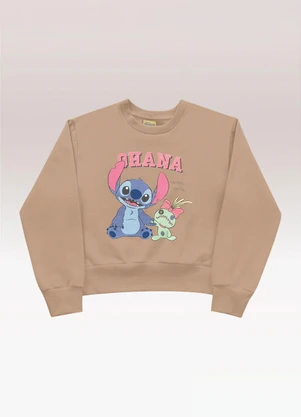 Fakini Kids - Blusão Lilo & Stitch Bege - FAKINI KIDS