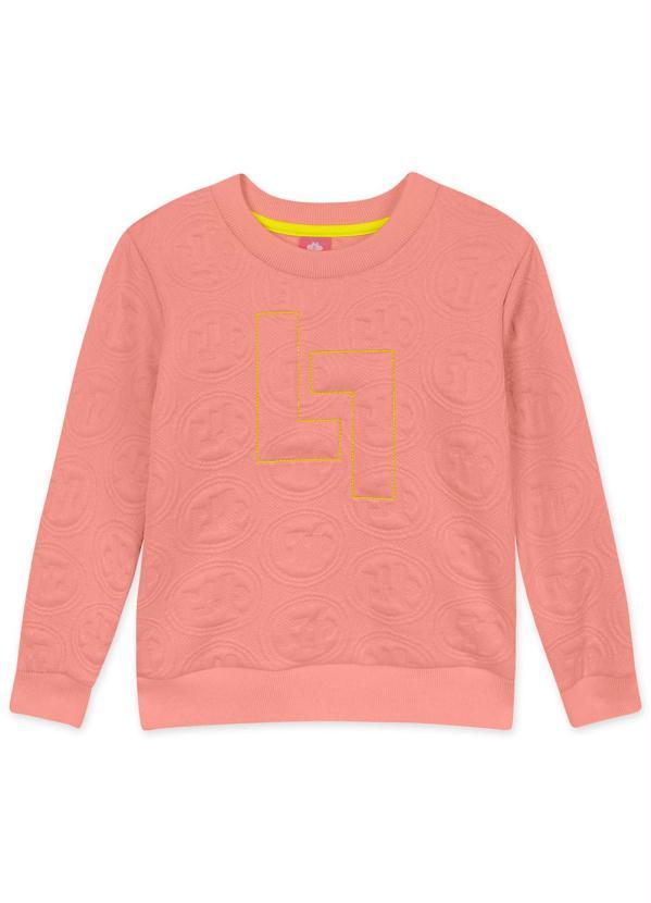 Lilica Ripilica - Blusão Manga Longa Infantil MeninaLaranja