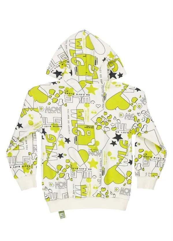 Gloss - Blusão Menina Oversized em Molecotton Bege 4