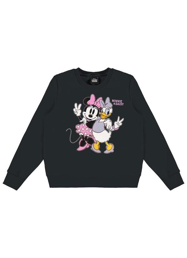 Malwee Kids - Blusão Minnie & Margarida® Preto