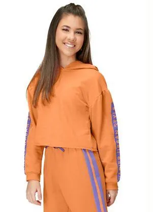 Hapier - Blusão Moletom com Capuz Juvenil Laranja - HAPIER