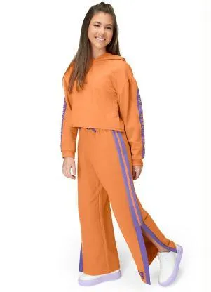 Hapier - Blusão Moletom com Capuz Juvenil Laranja - HAPIER