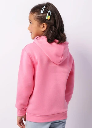 Torra - Blusão Moletom Infantil Básico Rosa - TORRA