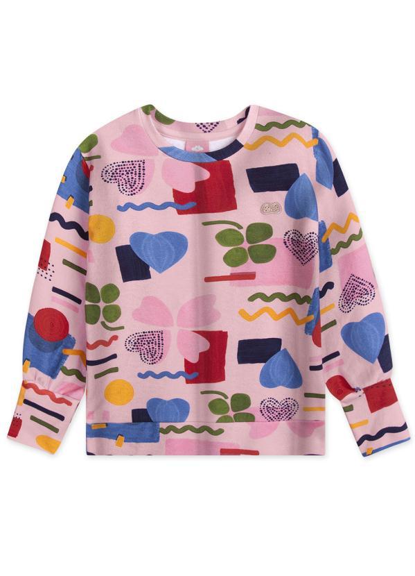 Lilica Ripilica - Blusão Moletom Infantil MeninaRosa