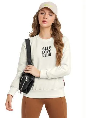 Gloss - Blusão Moletom Juvenil Menina Bege - GLOSS