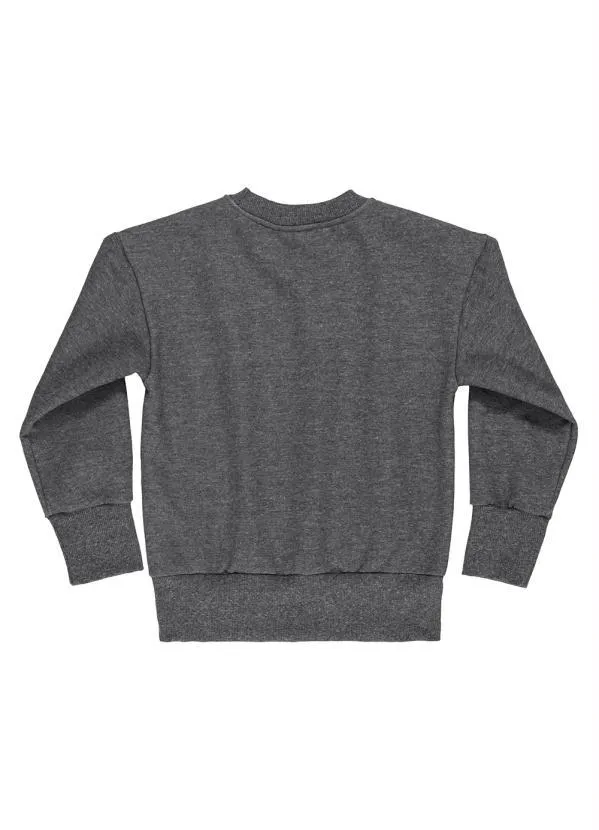 Gloss - Blusão Moletom Juvenil Menina Cinza 2