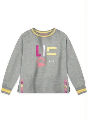 Lilica Ripilica - Blusão Moletom Menina Cinza - LILICA RIPILICA