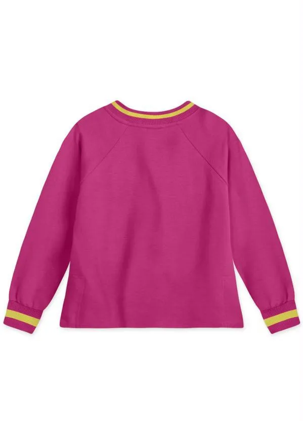 Lilica Ripilica - Blusão Moletom Menina Rosa 2