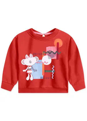 Lilica Ripilica - Blusão Moletom Menina Rosa - LILICA RIPILICA