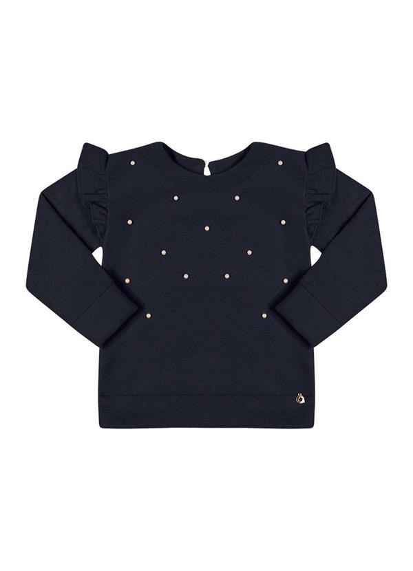 Alenice - Blusão Perolado Menina Azul