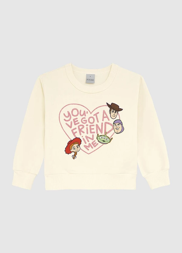 Malwee Kids - Blusão Toy Story® em Moletom Bege