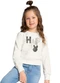 Kyly - Casaco Cropped Infantil Menina Bordado Bege - variação: Bege