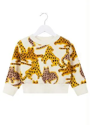 Fábula - Casaco de Moletom Onça Coração Branco - FÁBULA