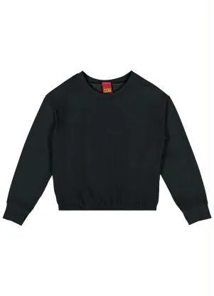 Kyly - Casaco Infantil Menina Preto - KYLY