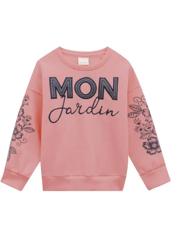 Milon - Casaco Infantil Menina Rosa